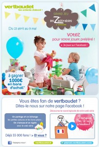 Newsletter Vertbaudet 05.05.2012